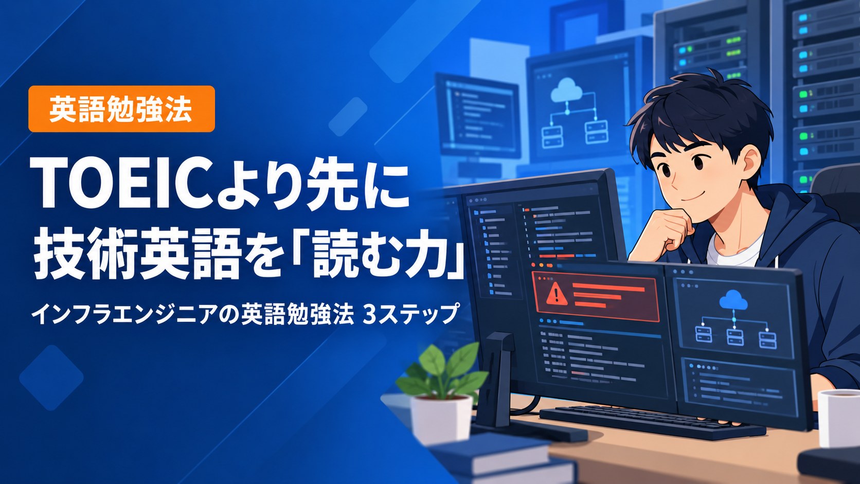 インフラエンジニアの英語勉強法|TOEICより先に「技術英語を読む力」を固める3ステップ